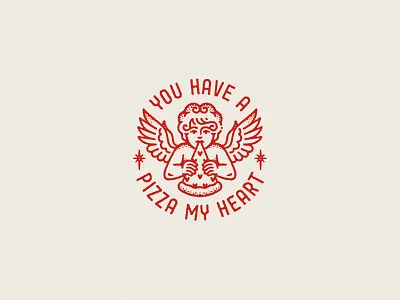 You Have A Pizza My Heart design dooom graphic design merch pizza tattoo