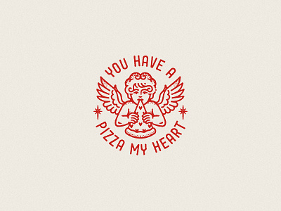 You Have A Pizza My Heart design dooom graphic design merch pizza tattoo