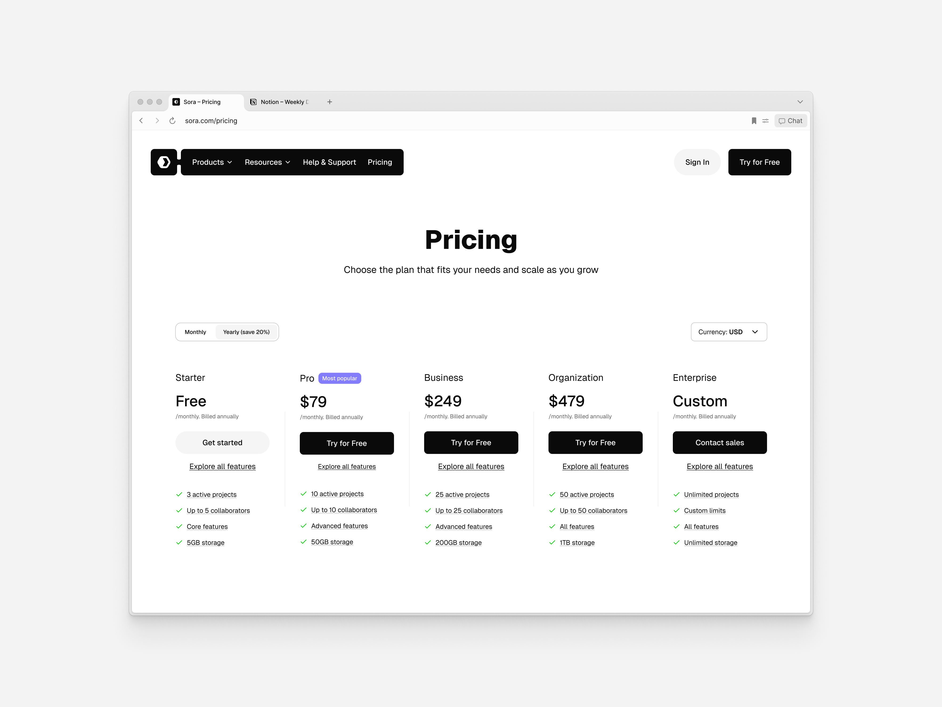 Pricing page branding choose your plan clean component currency eur features figma most popular package plans pricing pricing page product design saas segmented control ui usd ux web design