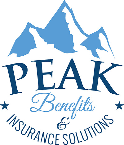 Peak Benefits & Insurance Solutions Logo branding design graphic design illustration logo logo design vector