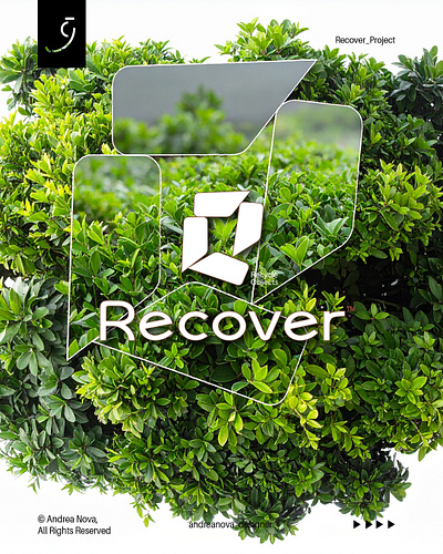 RECOVER - Logomark Concept app branding design graphic design illustration logo typography ui ux vector