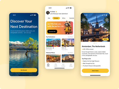 Travel app design ✈️ ai app design flights mobile travel ui ux
