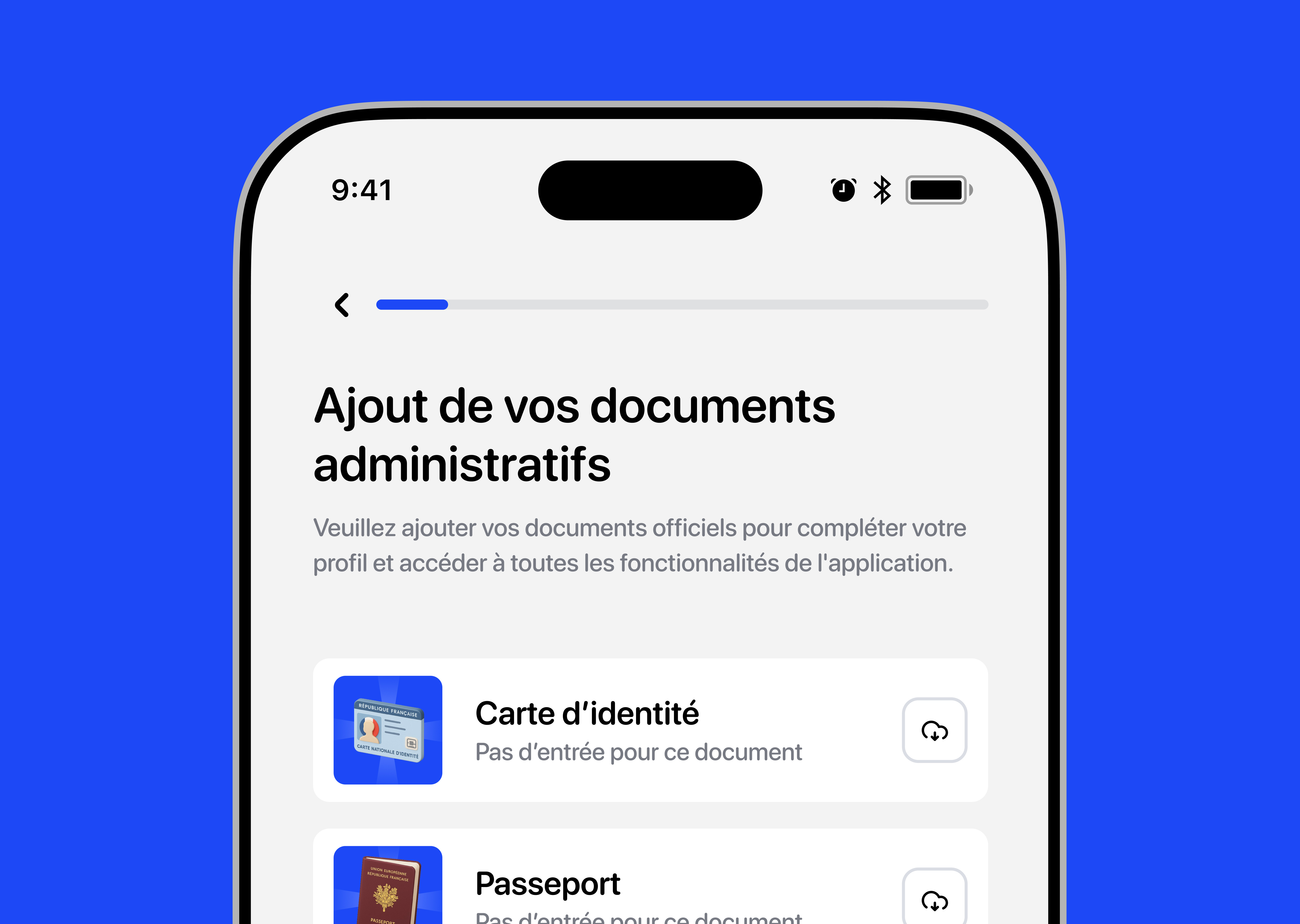 Add your documents 3d icons app branding colors dailyui design document upload illustration ios design logo minimalist neumorphism onboarding product design sidebar stepper ui ux