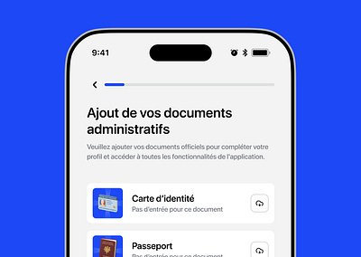 Add your documents 3d icons app branding colors dailyui design document upload illustration ios design logo minimalist neumorphism onboarding product design sidebar stepper ui ux