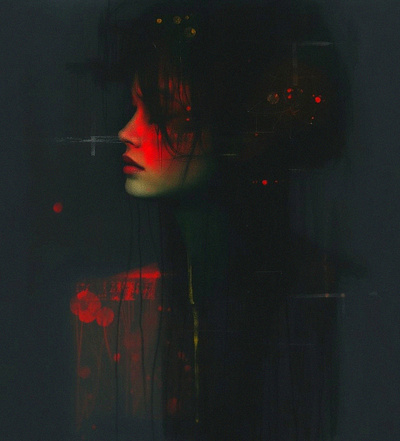 Untitled art dark digital portrait woman