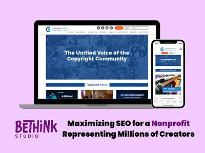 Copyright Alliance Website Visual and Structural Tune-Up accessibility branding design search seo ux web design web development website wordpress