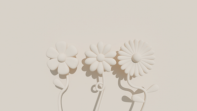 Flower Wallpaper made in Blender 3d 3d modelling blender flower graphic design wallpaper