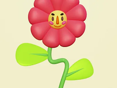 Blender animation of a Flower 3d 3d modeling 3d modelling blender flower graphic design