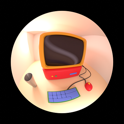 An interpretation of my desk made in blender 3d 3d modelling blender graphic design