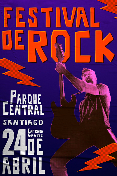 Rock Festival Flyer made in Photoshop design flyer illustration photoshop