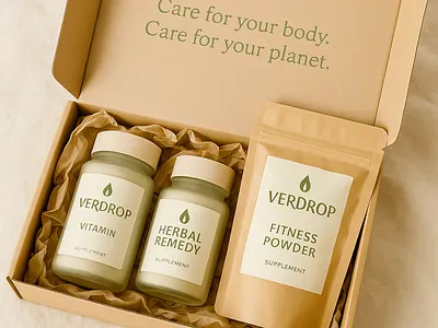 Verdrop – Supplement Product Photography & Branding Design brand identity development branding design fitness product branding graphic design illustration product branding product design product editing product graphic design product packaging design product photo product photography social media graphics social media marketing supplement branding