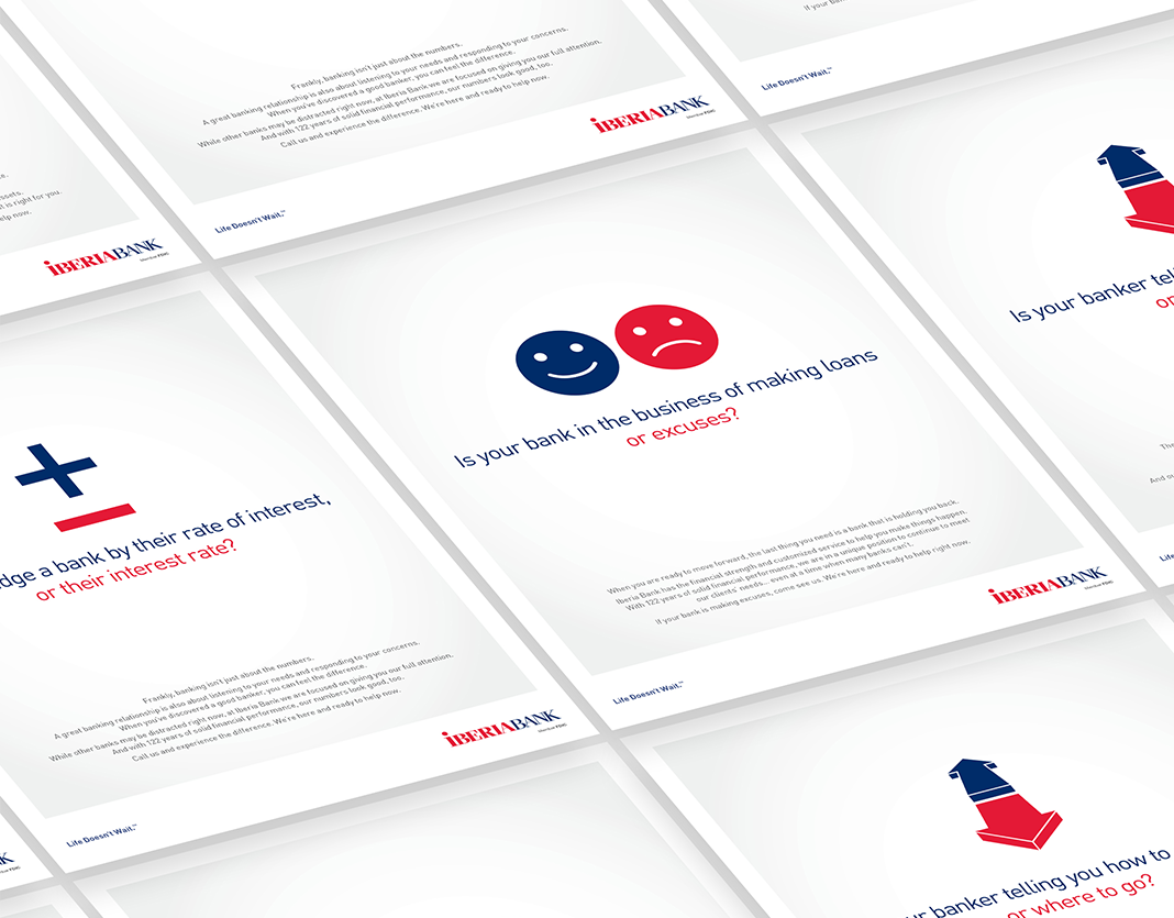Iberia Bank Advertising Campaign advertising campaign concept development creative direction