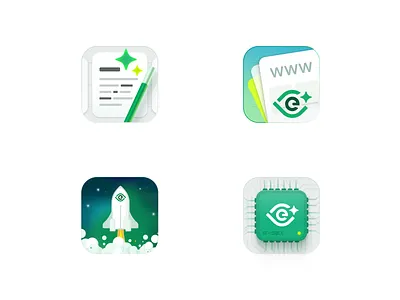 Some freshly baked Figma icons I did for an SEO platform icon illustration saas seo