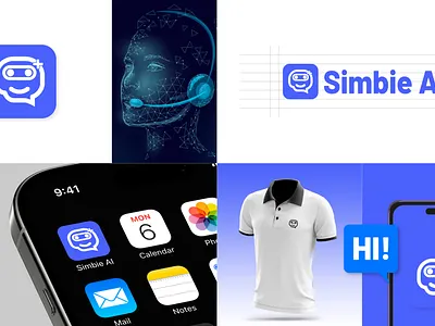Simbie AI Chatbot 3d branding branding design business branding creative designer design logo graphic design logo logo design logo maker packaging