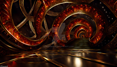 The Aetherion colorful concept cosmic detailed detailedart esoteric ethereal fractal graphic design immersive interdimensional interior magical nexus primordial profound scene timeless vibrant wallpaper