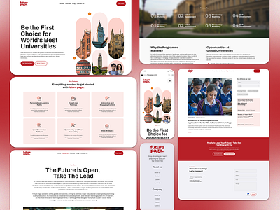 The Future Page – Bold Ideas Begin Here edtech modernui next.js responsive ui website