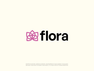 Flora abstract logo brand designer brand guidelines brand identity brand logo branding company logo flora flowers healthcare logo logo design nature visual identity wellness