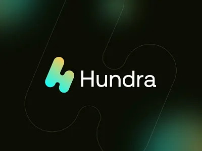Hundra logo brand identity branding ecommerce gradient logo h logo letter logo letter logo design logos modern logo startup logo