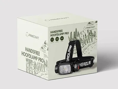 Product Packaging Box Design For Handsfree Hoofdlamp Pro customboxdesign