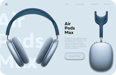 Buy AirPods Max | Design | Website airpods max design earphones graphic design headphones ui ux design website