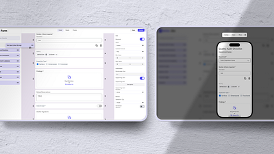 Build Any Form, For Any Use Case—Zero Limits. app builder drag and drop form builder graphic design mobile view product properlty saas ux