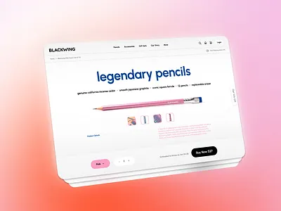 Pencils web design graphic design landing page pencil ux design web design website website design