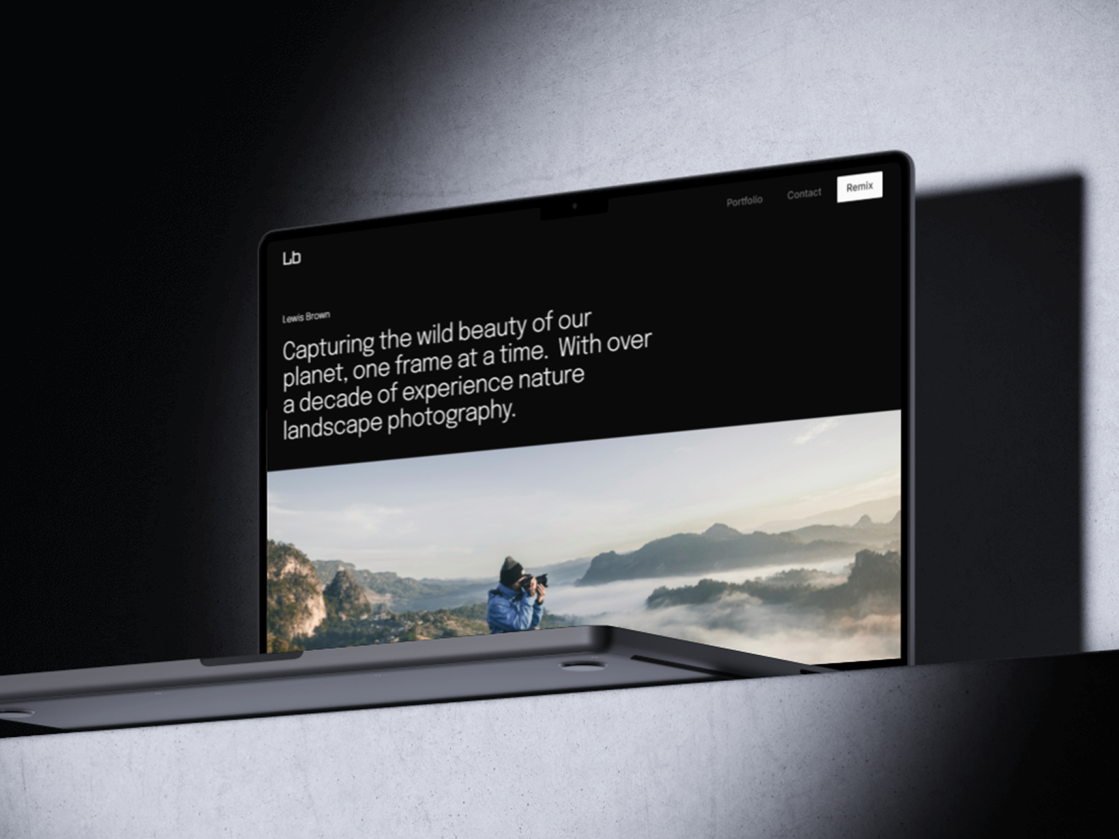 Example of Portfolio Web Design