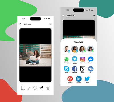 Social share UI dailyui social share social share ui ui