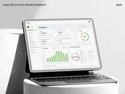 UX/UI design for Table: A Scalable SaaS ERP for Restaurants app branding cafe cards crm dashboard design erp graph logo map navigation plan restaurant saas ui ux web web app