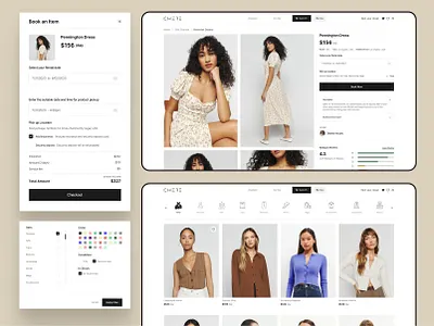 Fashion eCommerce Website branding design graphic design logo ui ux