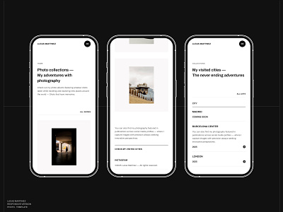 Photobook — Template #8 blog cms concept design landing page minimalist modern photographer portfolio ui ux web web design webdesign website