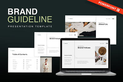 Brand Guideline Presentation ppt stationery