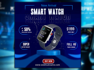 Smart watch post design branding design designing graphic design illustration logo photoshop trending ui vector