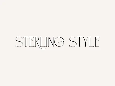Sterling Style / Logo Design brand identity branding elegant graphic design logo logo design logomark logotype luxury minimal premium stylish type typography ui wordmark