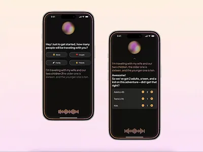 AI Travel Assistant - Mobile App ai ai agent ai assistant app designmatters graphic design loka mobile product product design travel trip