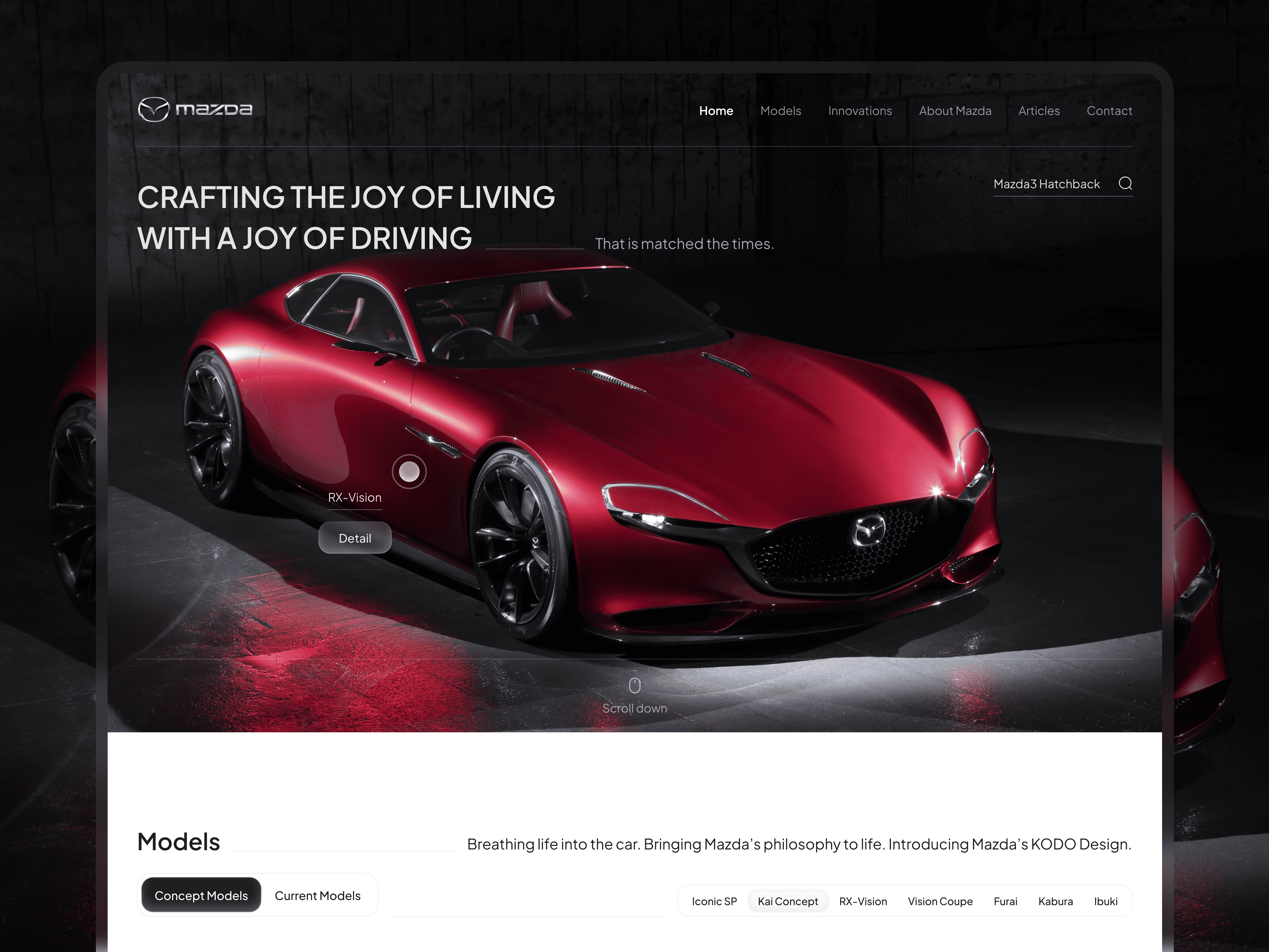 Mazda - Website Redesign | UI Concept ai agent b2b blog branding car clean drive e commerce exploration landing page minimalist redesign saas shop skeuomorphic transport travel ui ui concept web3