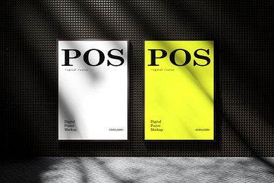 Digital Poster Mockup signboard