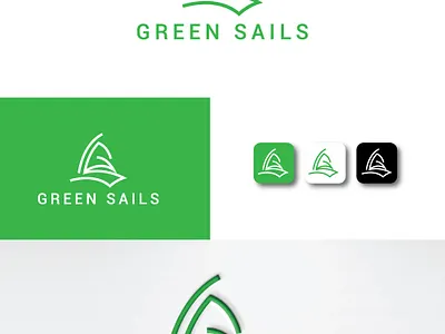 GREEN SAILS logo logo