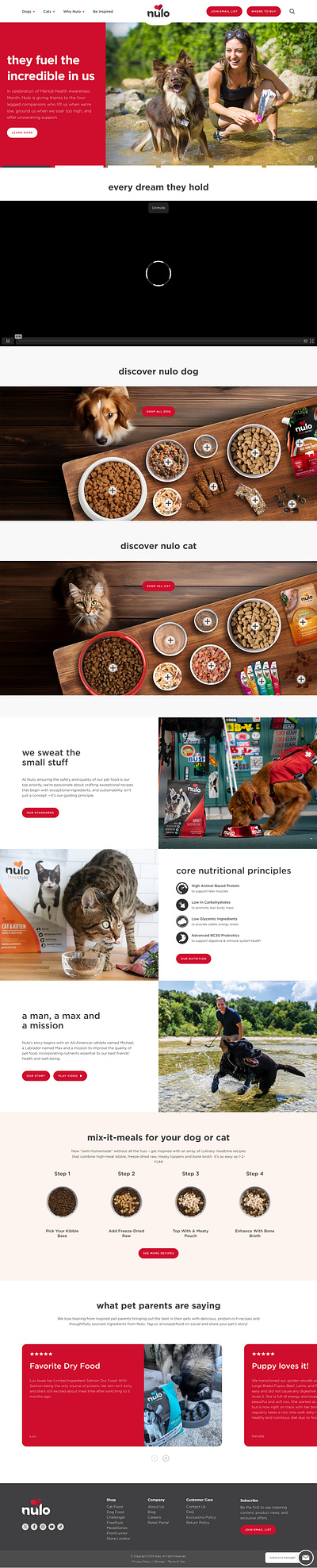 Nulo Website Design branding design ui ux