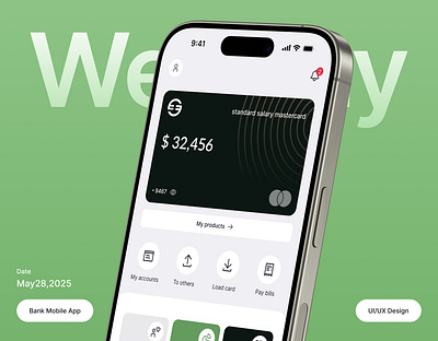 WeyPay – Mobile Banking App | Finance & Money Management app banking app graphic design mobile banking app ui uidesign uiux design ux web design