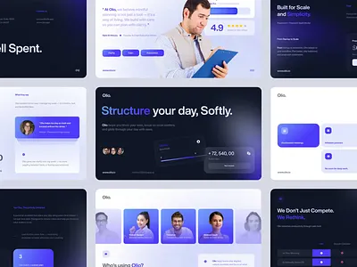 Olio - Pitch Deck ai animate artificial intelligence b2b brand branding branding concept clean company profile deck dipa inhouse minimalist pitch pitchdeck pitching presentation saas simple slides startup