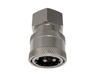 Knurled Fitting Modeling & Rendering 3d 3d design 3d modelling cad design cad modeling engineering graphic design illustration keyshot mockup photorealistic rendering product design product visualization rendering siemens nx step ui visualization