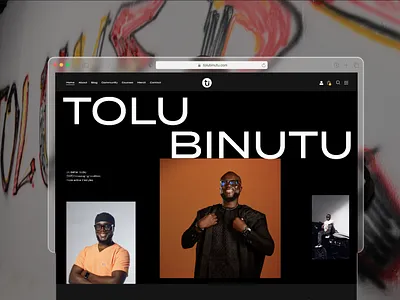 Tolu Binutu - Personal Website branding design designagency project ui ux