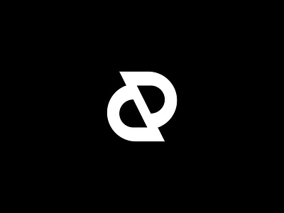 Letter PD logo mark black branding design dp graphic design icon idea logo logo design logo inspire logo mark logo type logos monochrome pd popular vector white