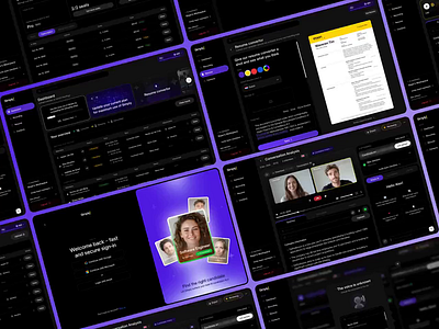Simply AI recruitment | Dashboard design | SaaS admin panel ai ai management analytics animation artificial intelligence automatization corporate website crm dark theme dashboard hiring hr human resource movement product recrutement redesign dashboard saas