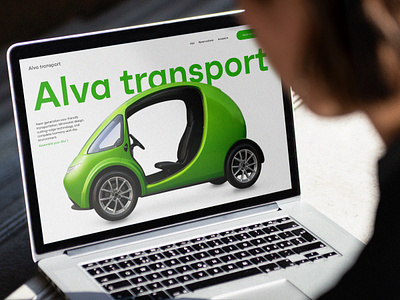 Website Concept for Eco transport 3d ai eco ecommerce figma minimalism transport ui ux webdesign
