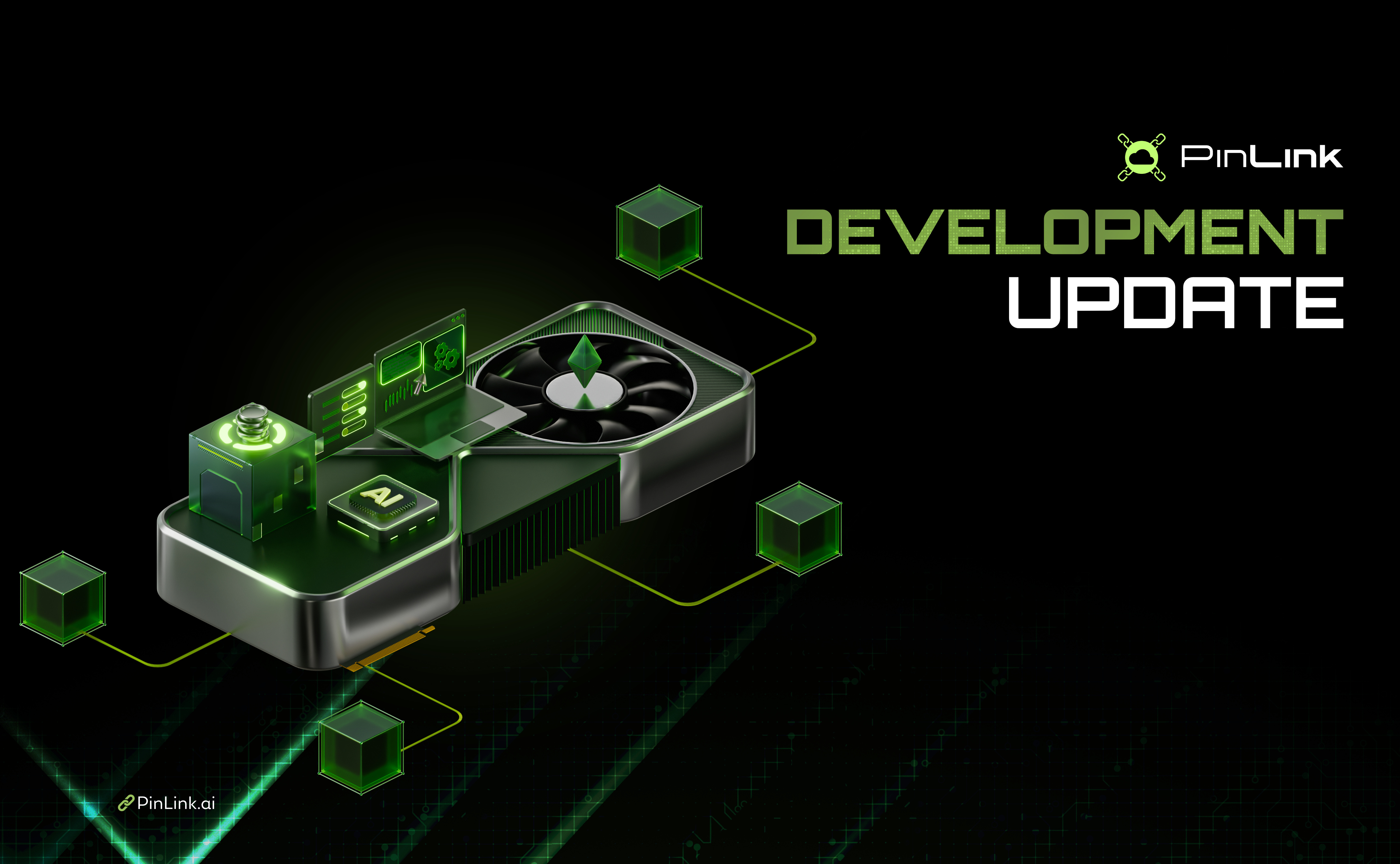 3D Illustration - GPU Card 3d 3d art ai blender crypto dark design green illustration isometric art stylized