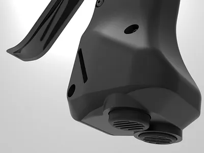 Paramotor Throttle Casing Design 3d 3d modelling branding cad modeling design graphic design illustration industrial design keyshot mockup presentation product design rendering siemens nx visualization