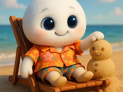 Snowie mascot variants explorations ai branding character design exploration genai mascot