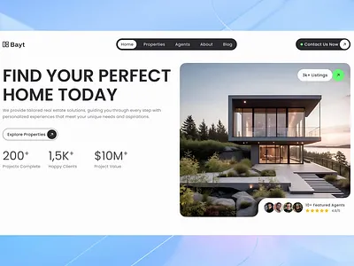 Real Estate Website UIUX Design New Trend agent airbnb animation broker corporate website hhhh properties property property agency property landing page real estate website real estate website template ui ui ux designer uiux design web animation web designer webflow website animation website template